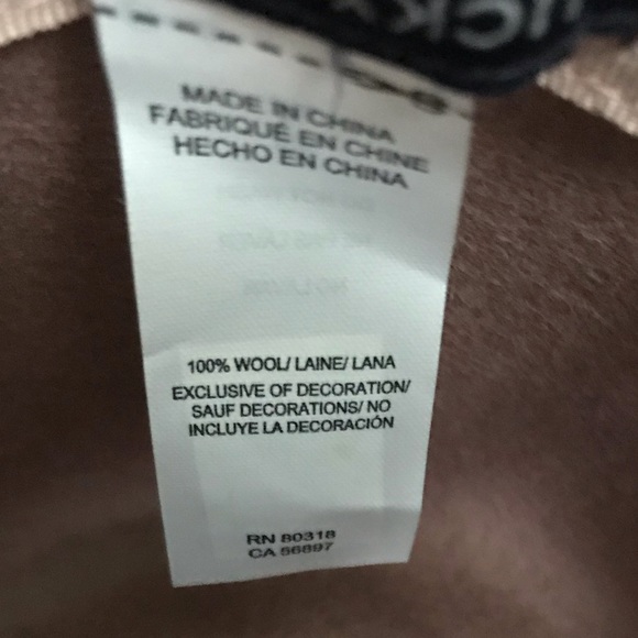 Lucky Brand  100% Wool Fedora wide brim Hat NWOT - Picture 4 of 7